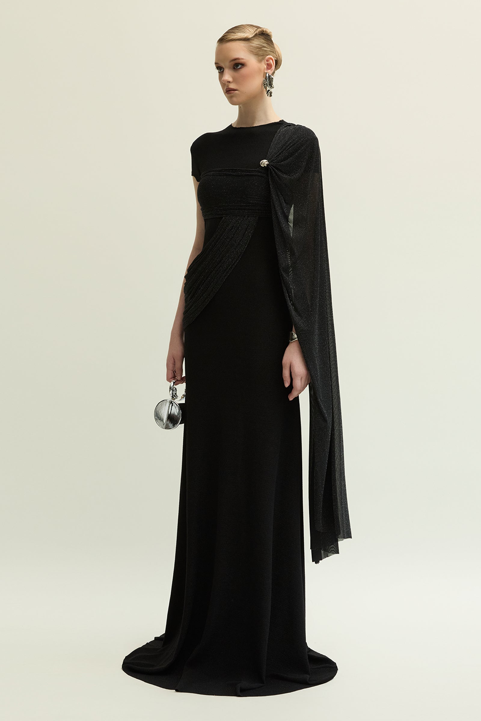 Freya Mermaid Draped Maxi Dress