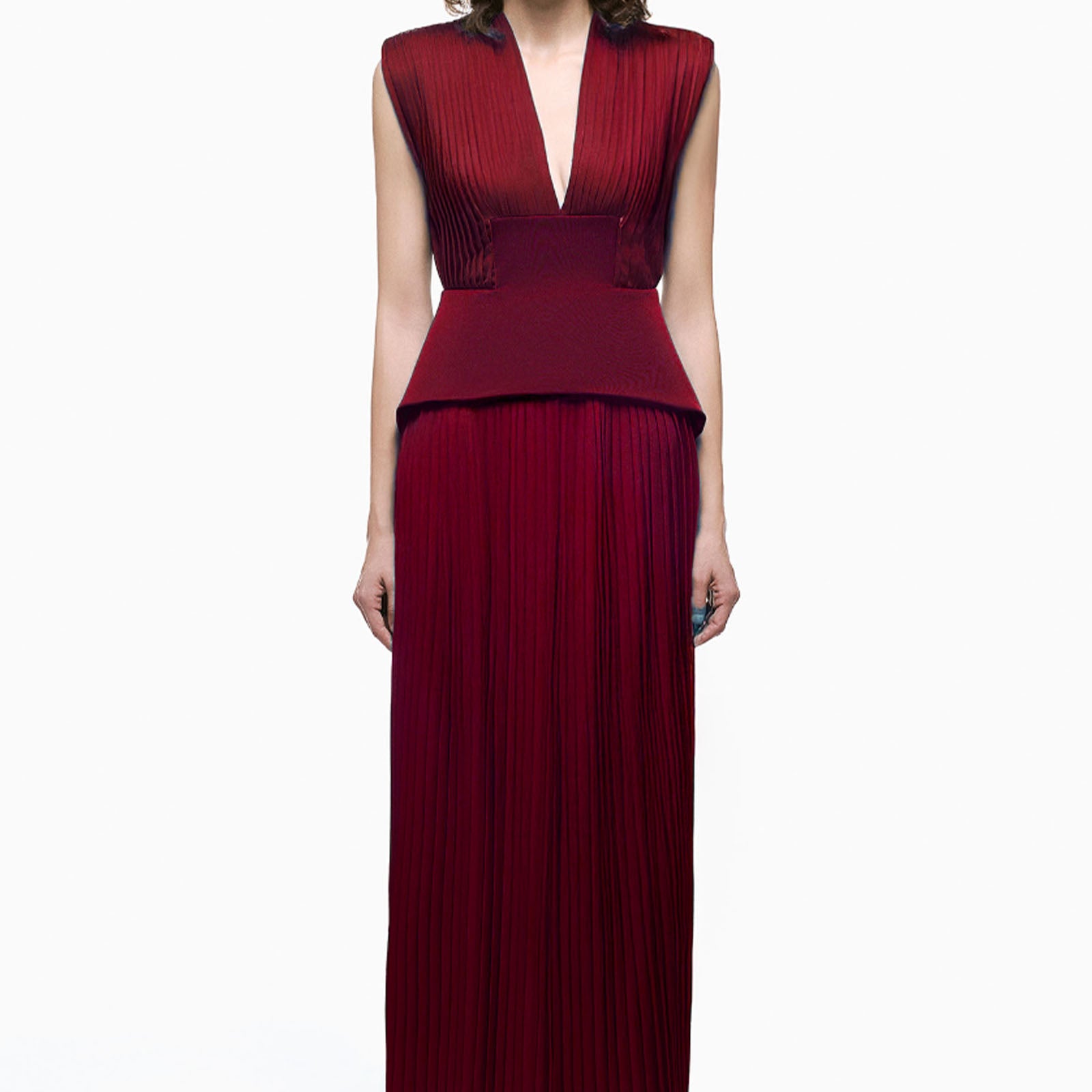 Camellie Pleated Maxi Dress
