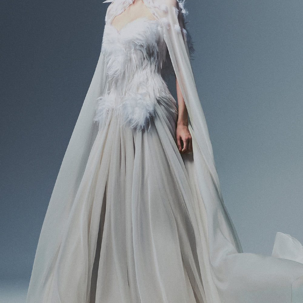 Adeline Sweetheart Draped Maxi Dress