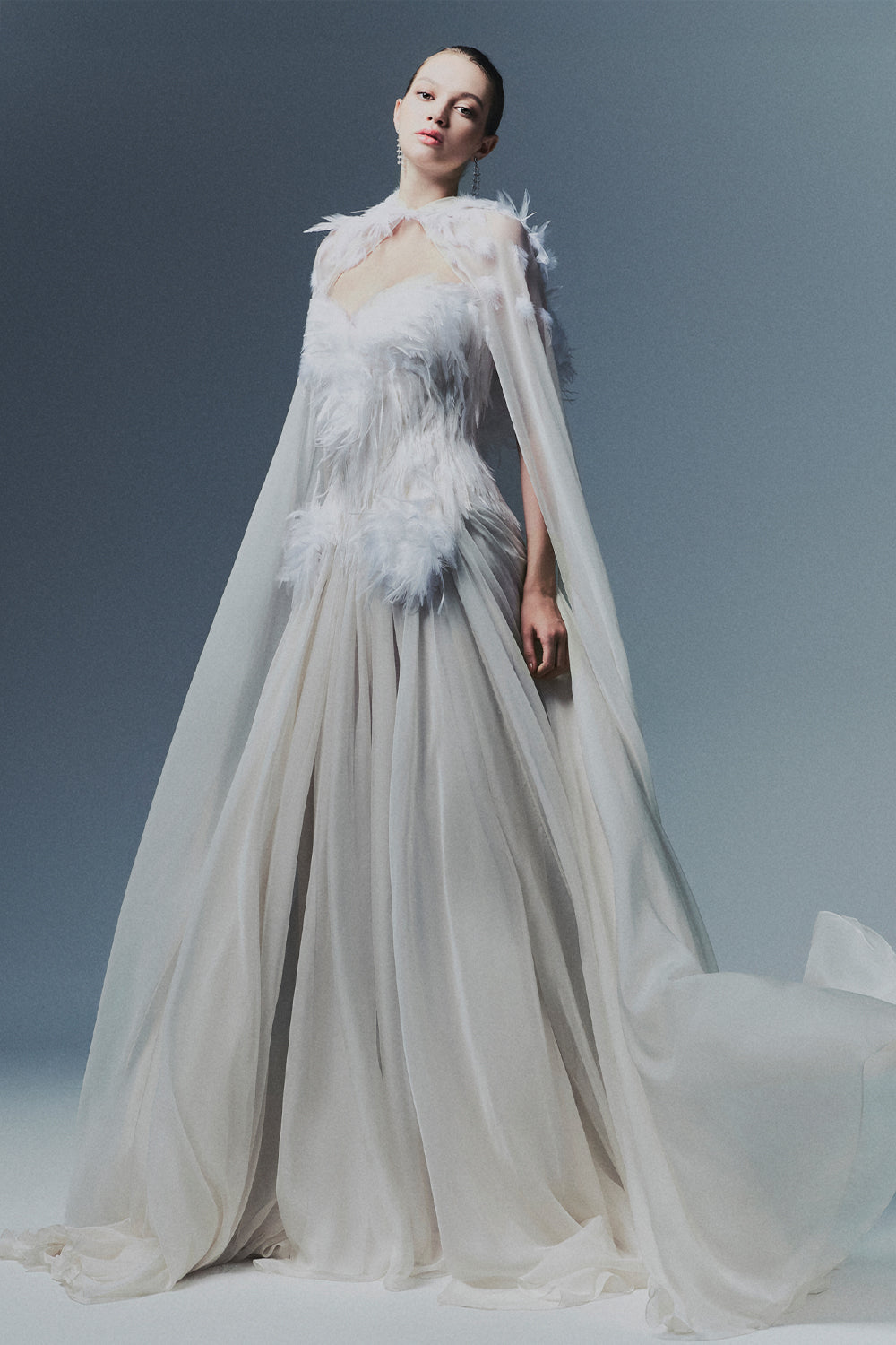 Adeline Sweetheart Draped Maxi Dress