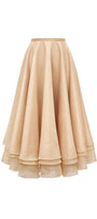 Jeanne Layered Draped Organdy Midi Skirt - MEAN BLVD