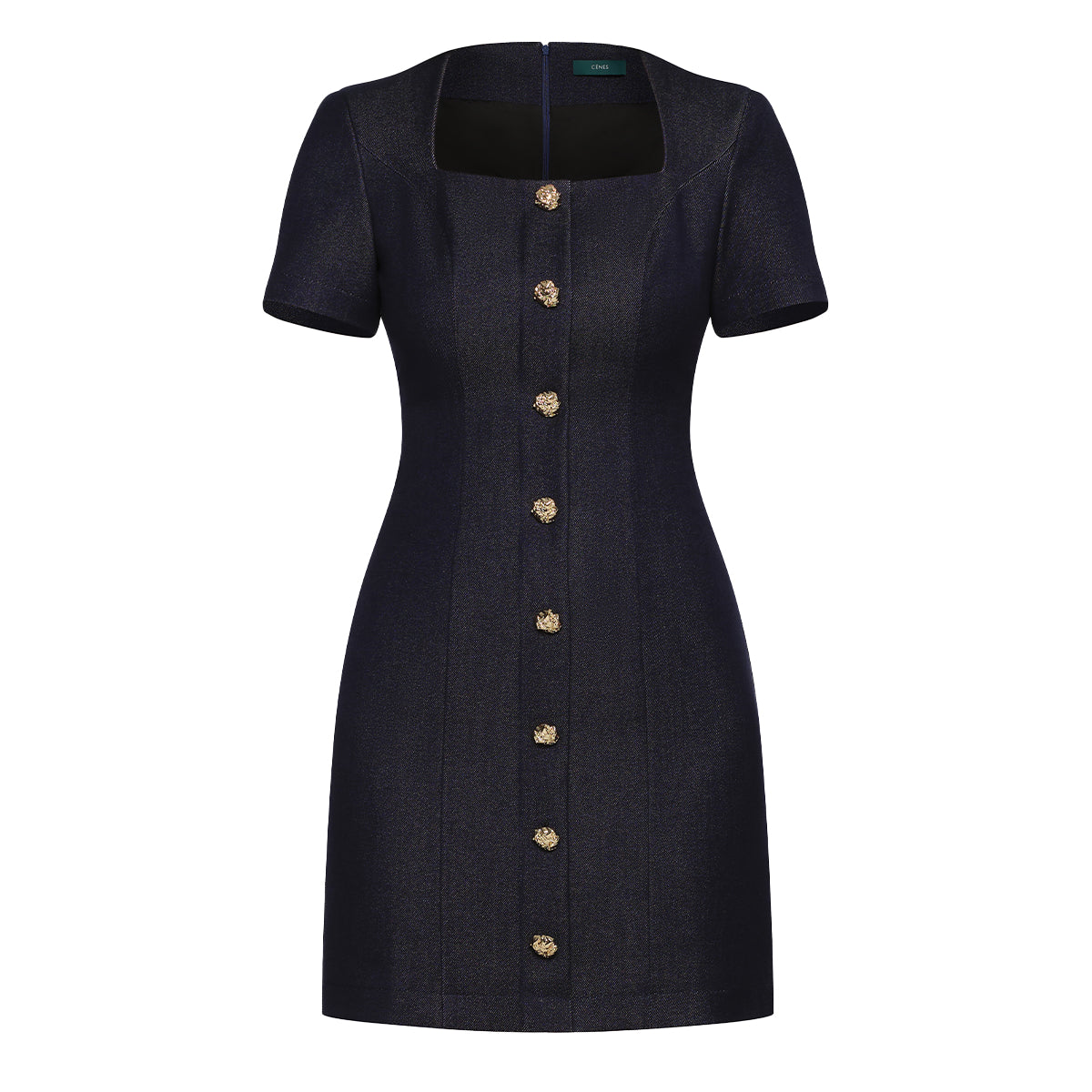 Isadora Button Mini Dress