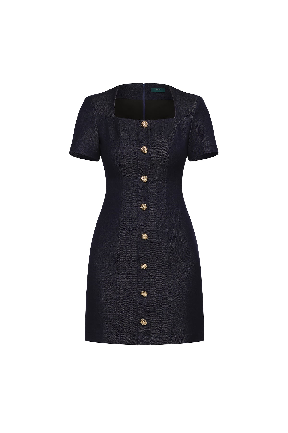 Isadora Button Mini Dress