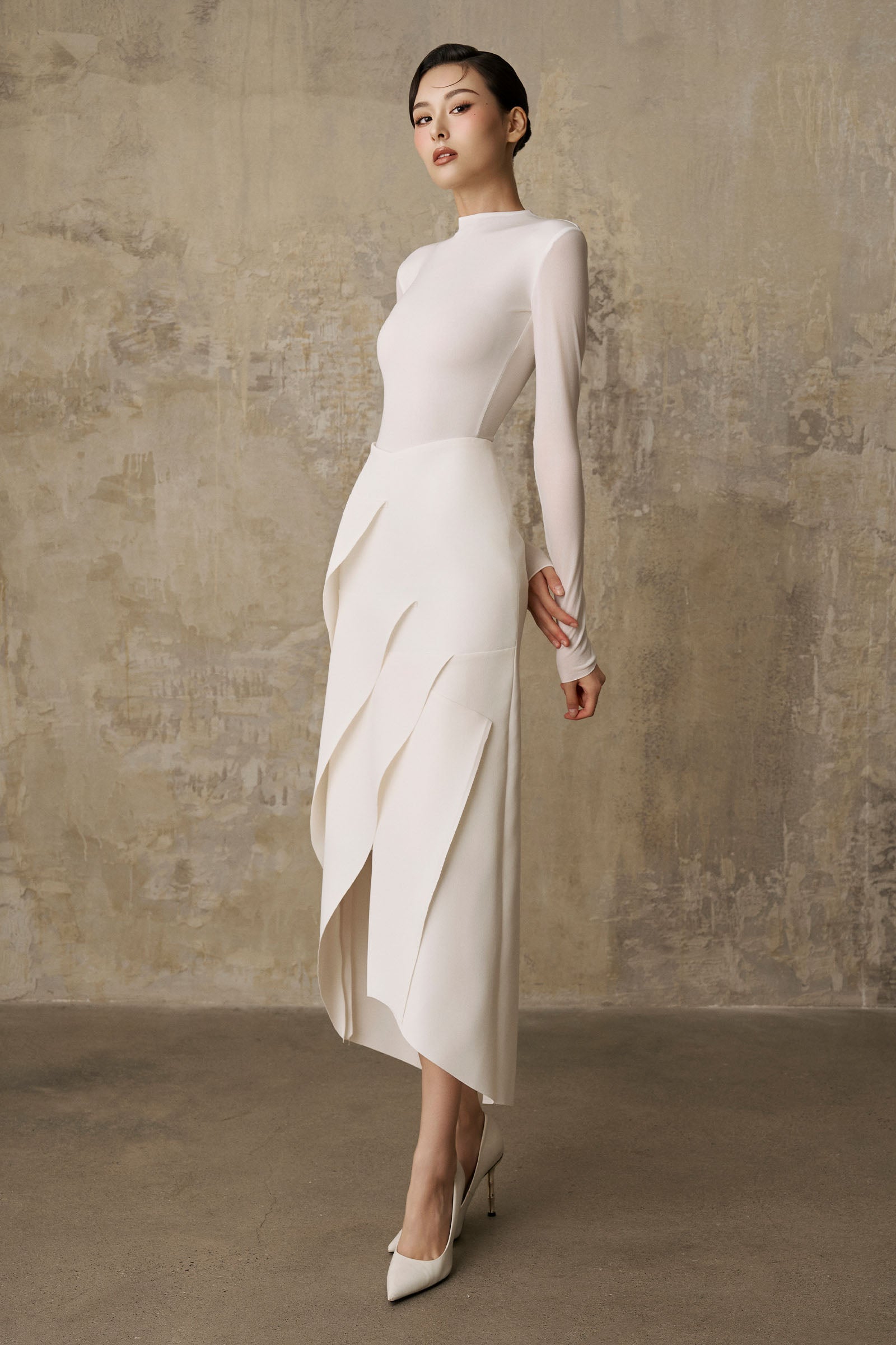 Parvin Mock Neck Bodysuit