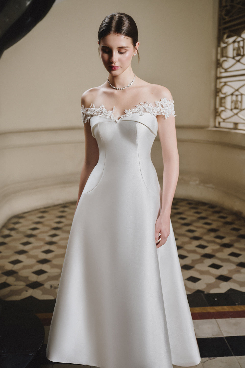 Elizabeth Off-Shoulder Midi Dress
