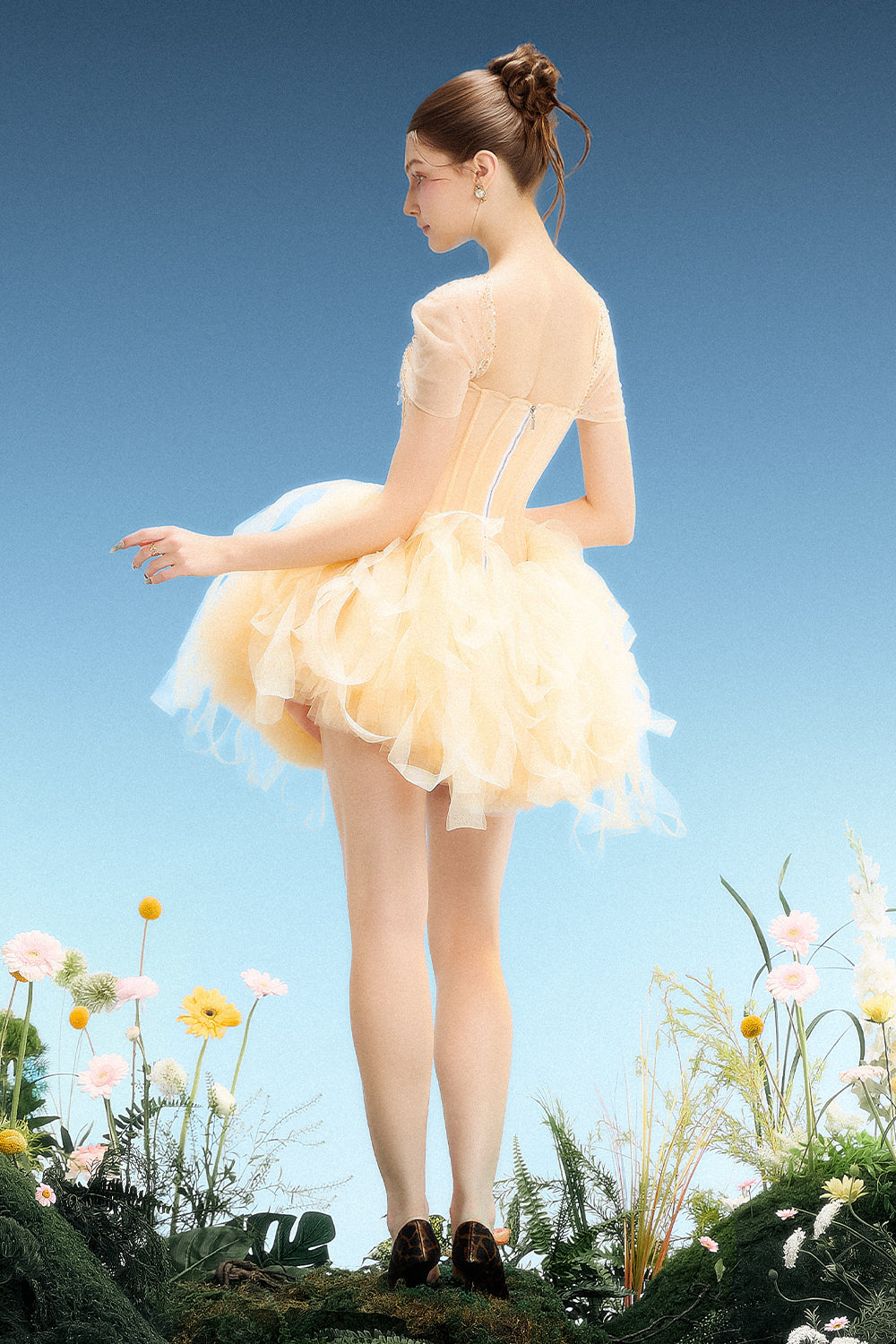 Soline Babydoll Mini Dress