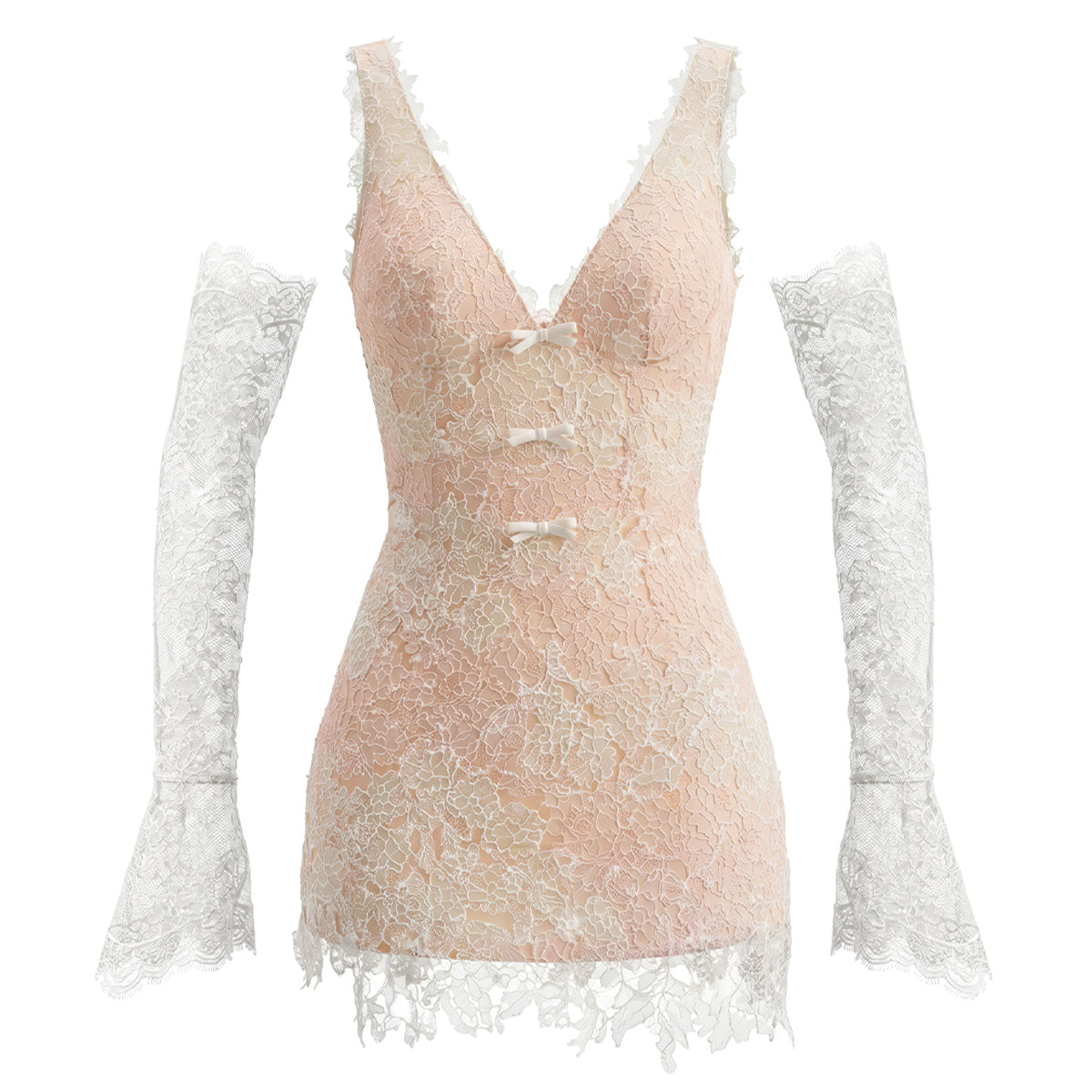 Rosemist Applique Mini Dress