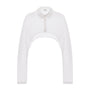 Jesse Cropped Collared Neck Organza Shirt