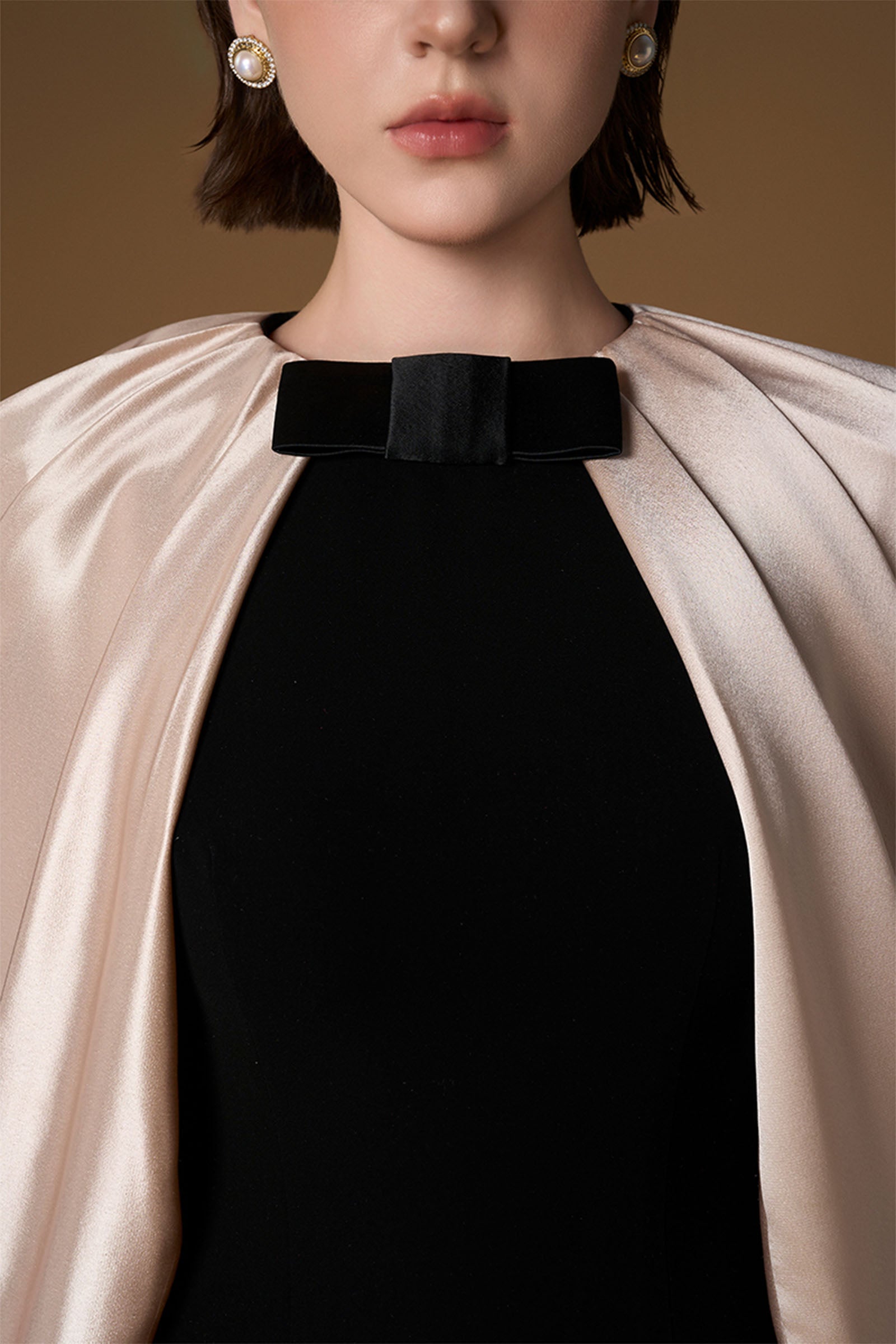 Orise Cape Sleeve Maxi Dress