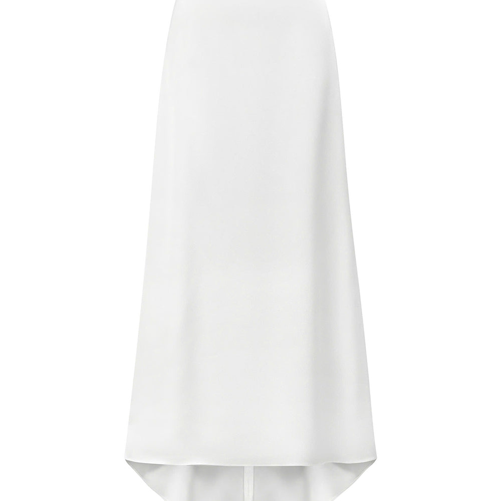 Safont A-line Basic Silk Blend Maxi Skirt