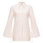 Sophie Straight Flare Sleeved Linen Shirt