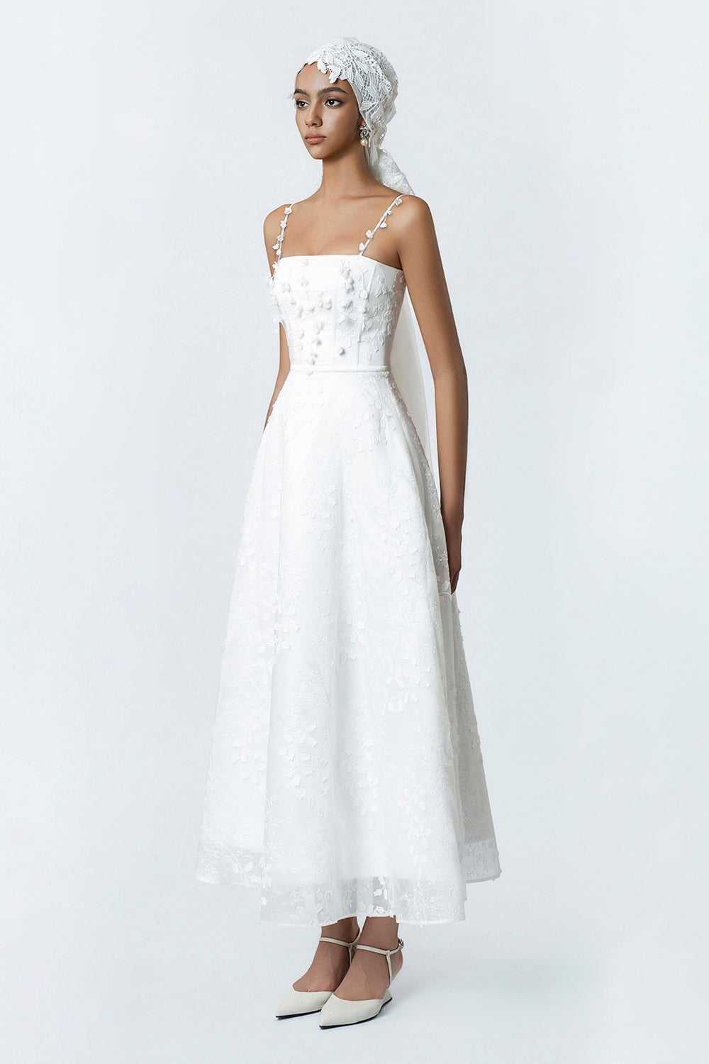 Titania Applique Midi Dress