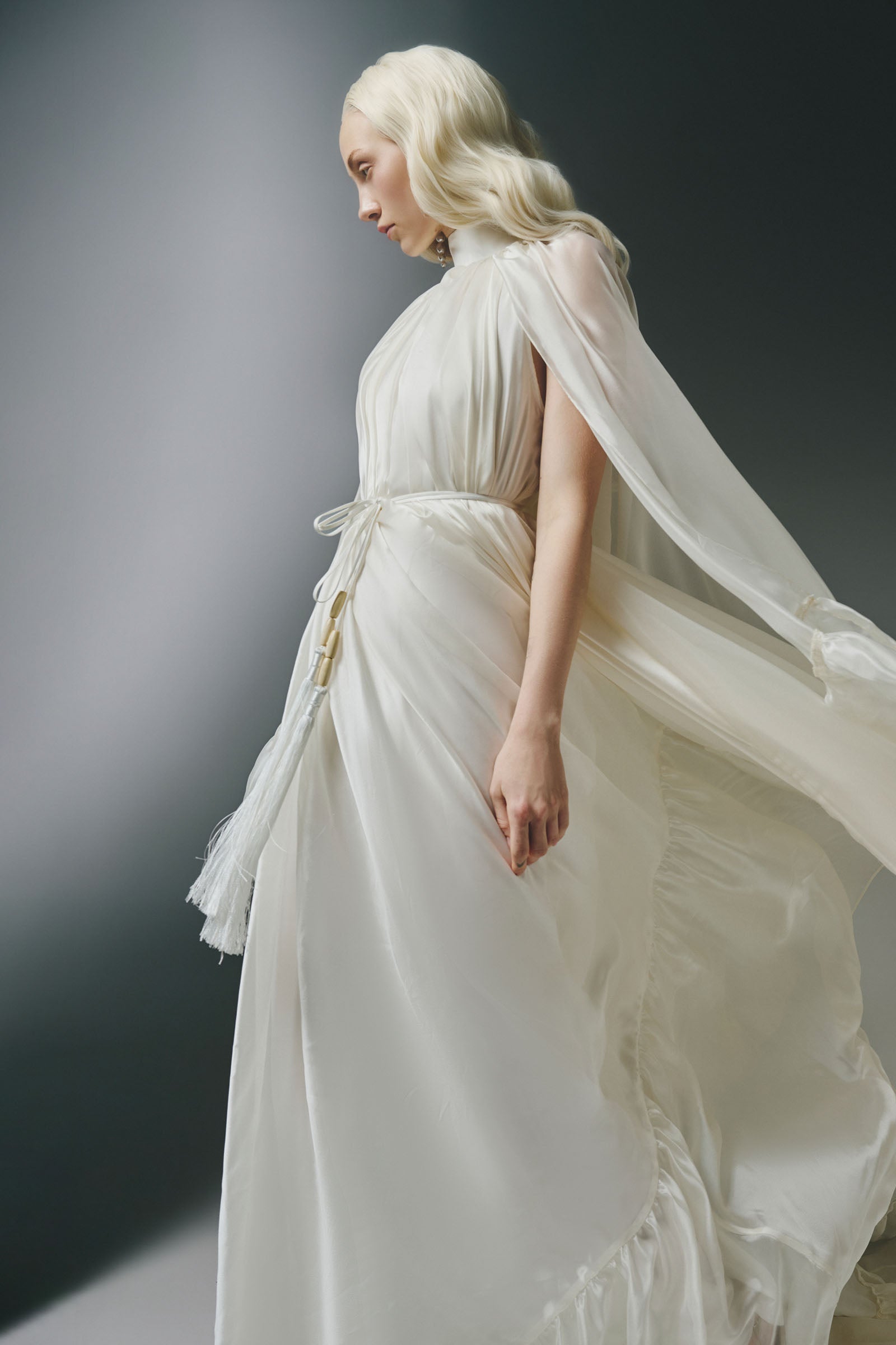 Antonia Cape Sleeve Maxi Dress