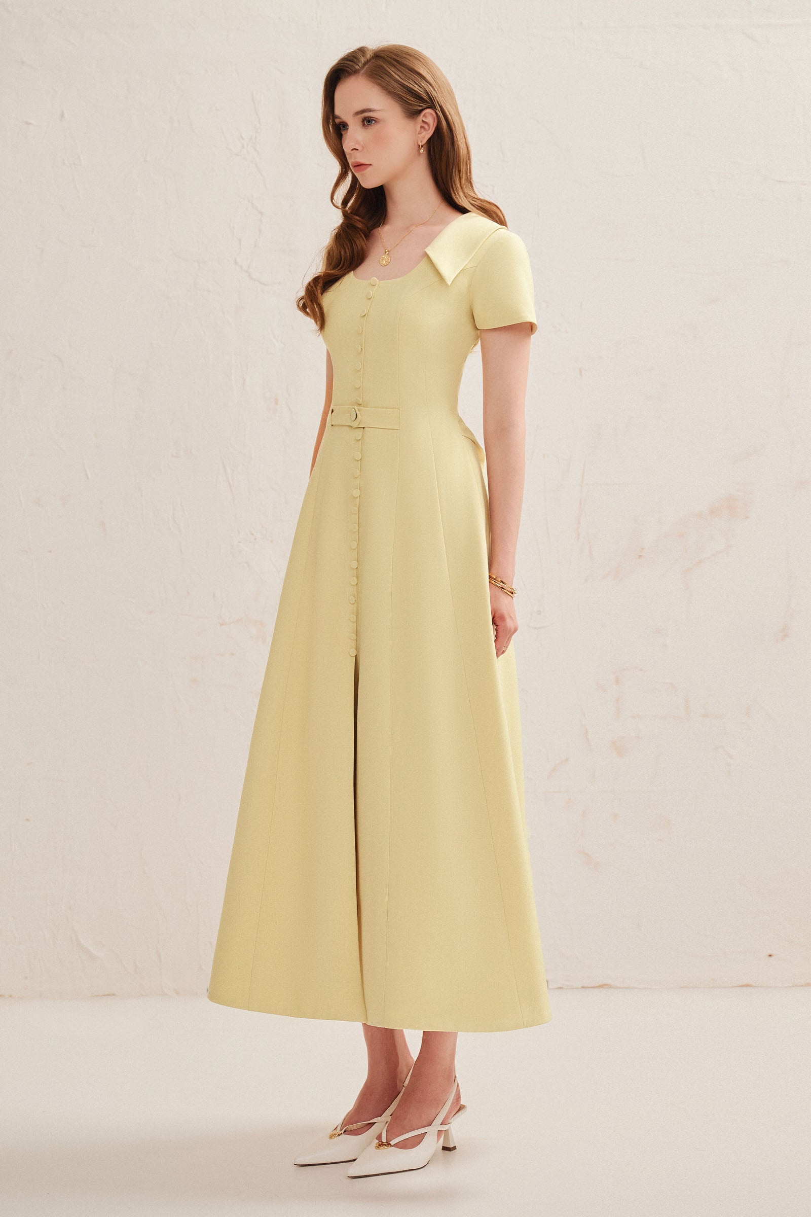 Sulien Button Midi Dress