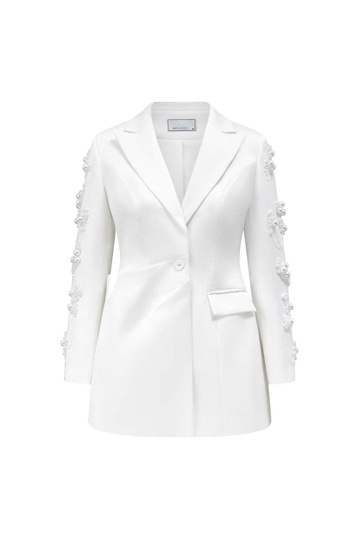 Valse Sheath Peak Lapel Silk Blend Blazer