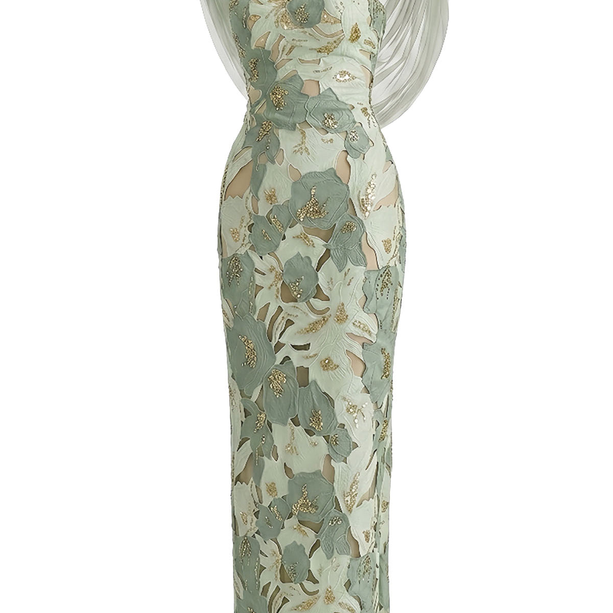 Magnolia Embroidery Maxi Dress