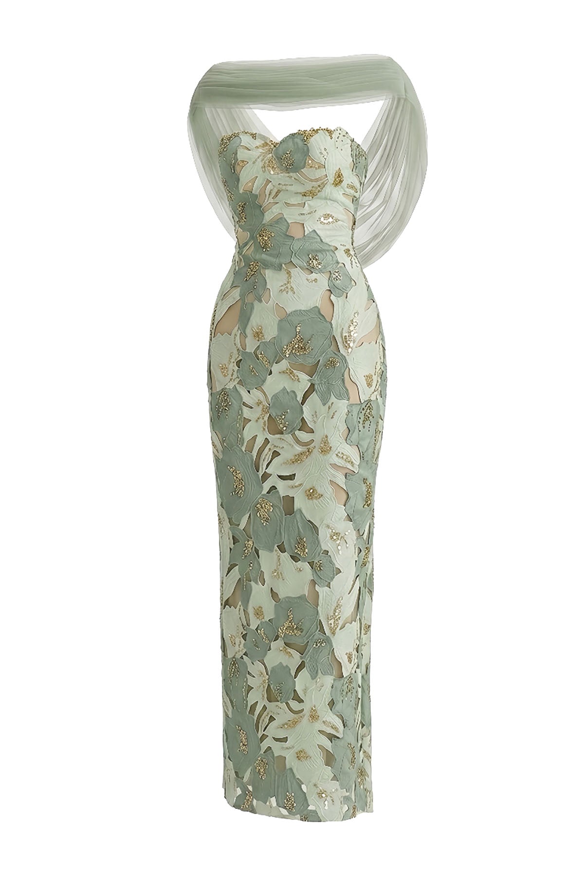 Magnolia Embroidery Maxi Dress