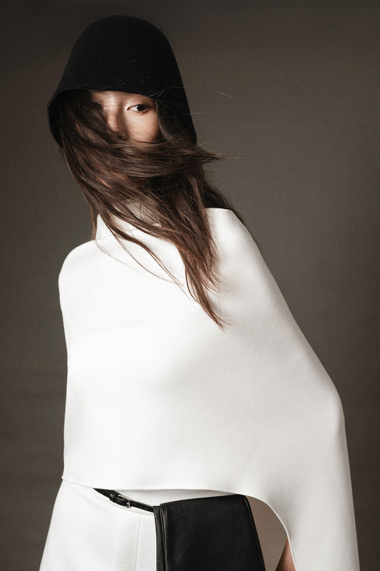 Jenny Cape Sleeve Draped Top