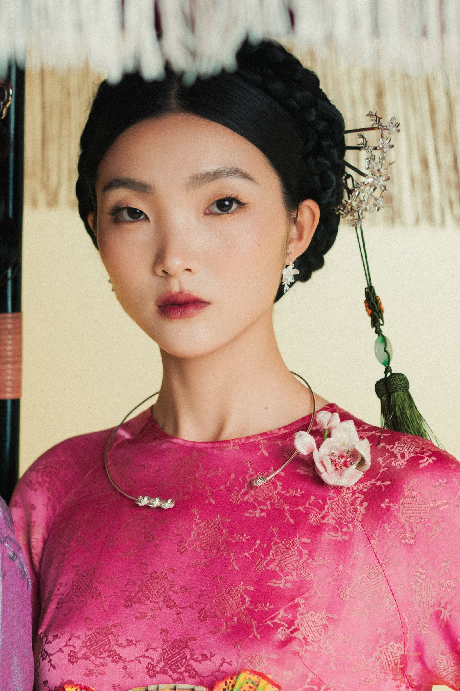 Mai Chu Round Neck Ao Dai Set