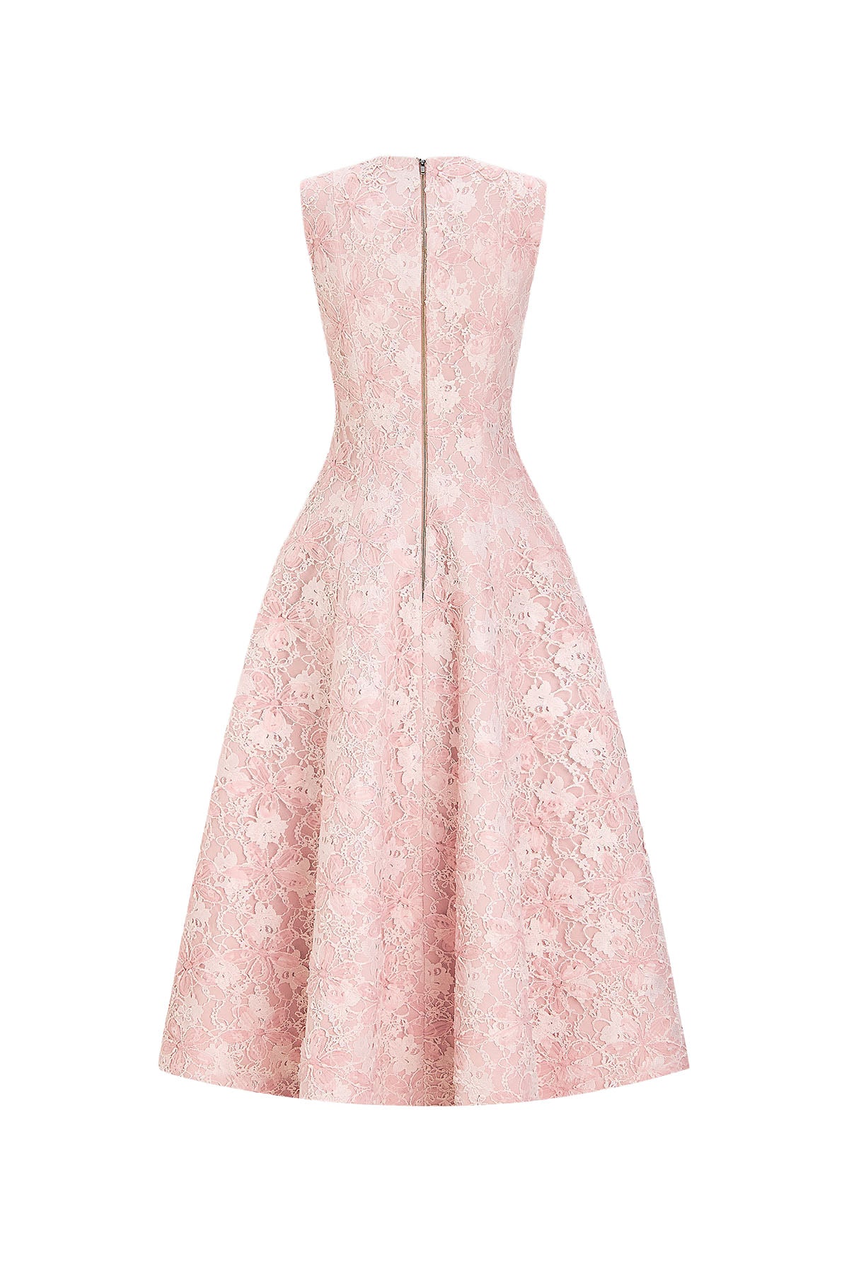 Bloom Round Neck Midi Dress