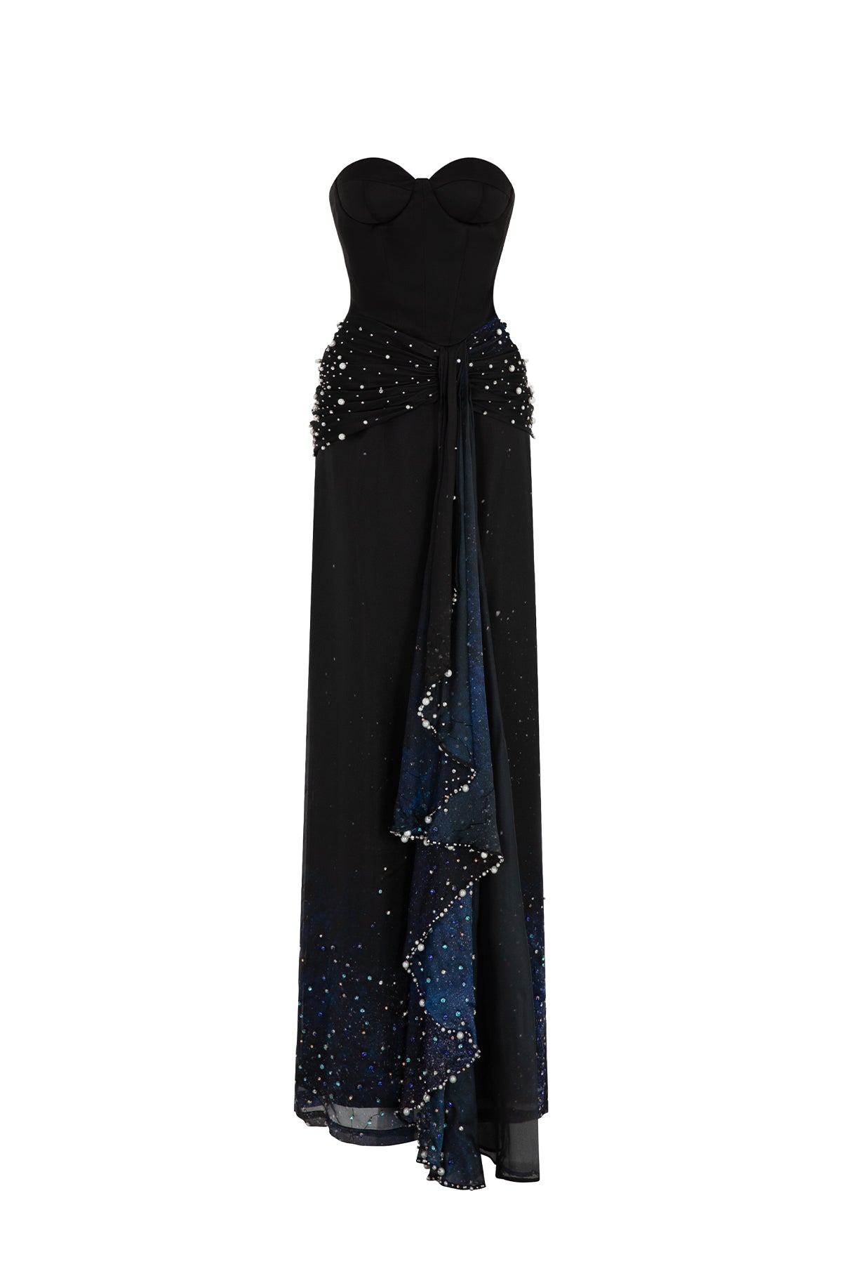 maxi dress polyvore Charm Sweetheart Black & Blue / M Size:Qn Set W/ Extra Nightstand Maygel Coronel Blue Villadiego This gown is the kids disney halloween