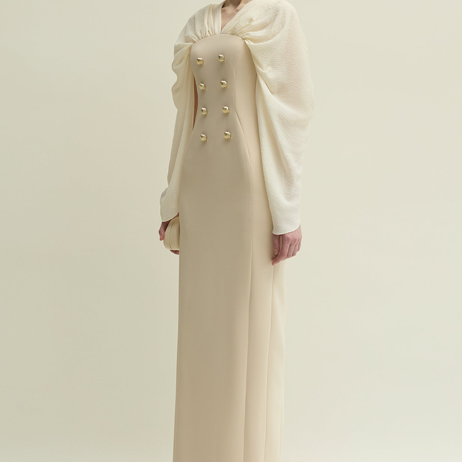 Willow Split Sleeve Button Maxi Dress