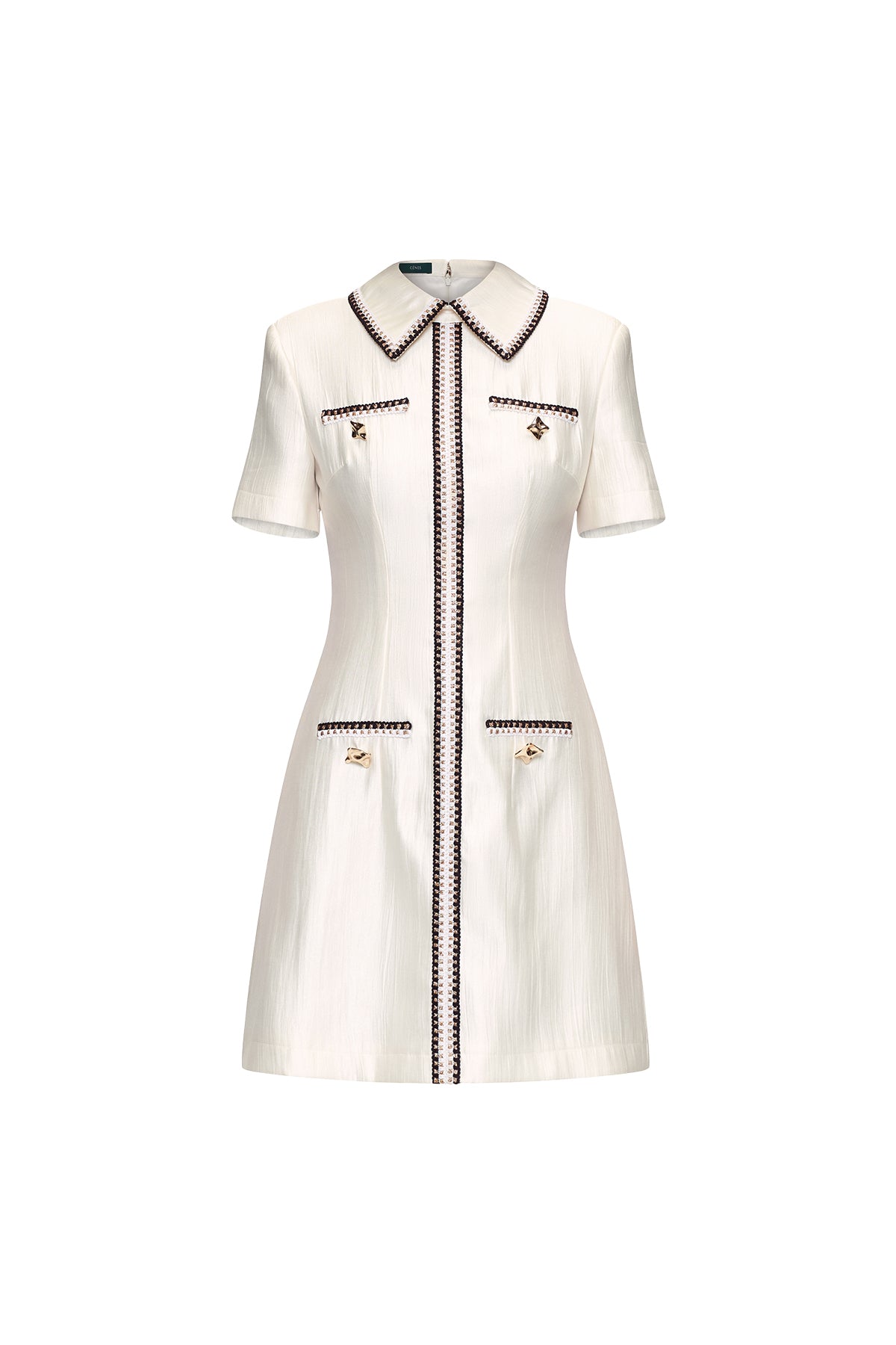 Delphine Collared Mini Dress