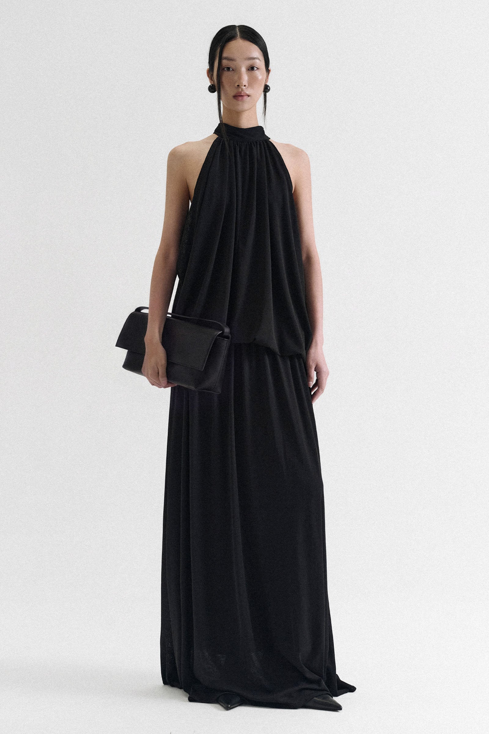 Denzel Halter Maxi Dress