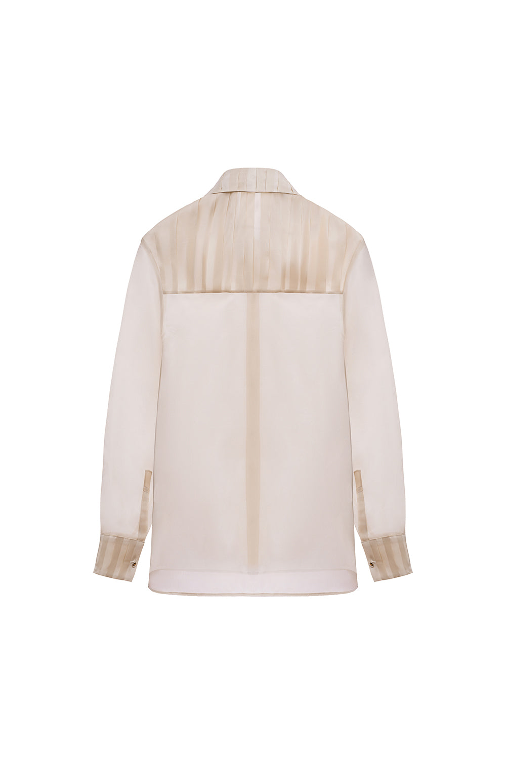 Colby Straight Collared Neck Organza Shirt