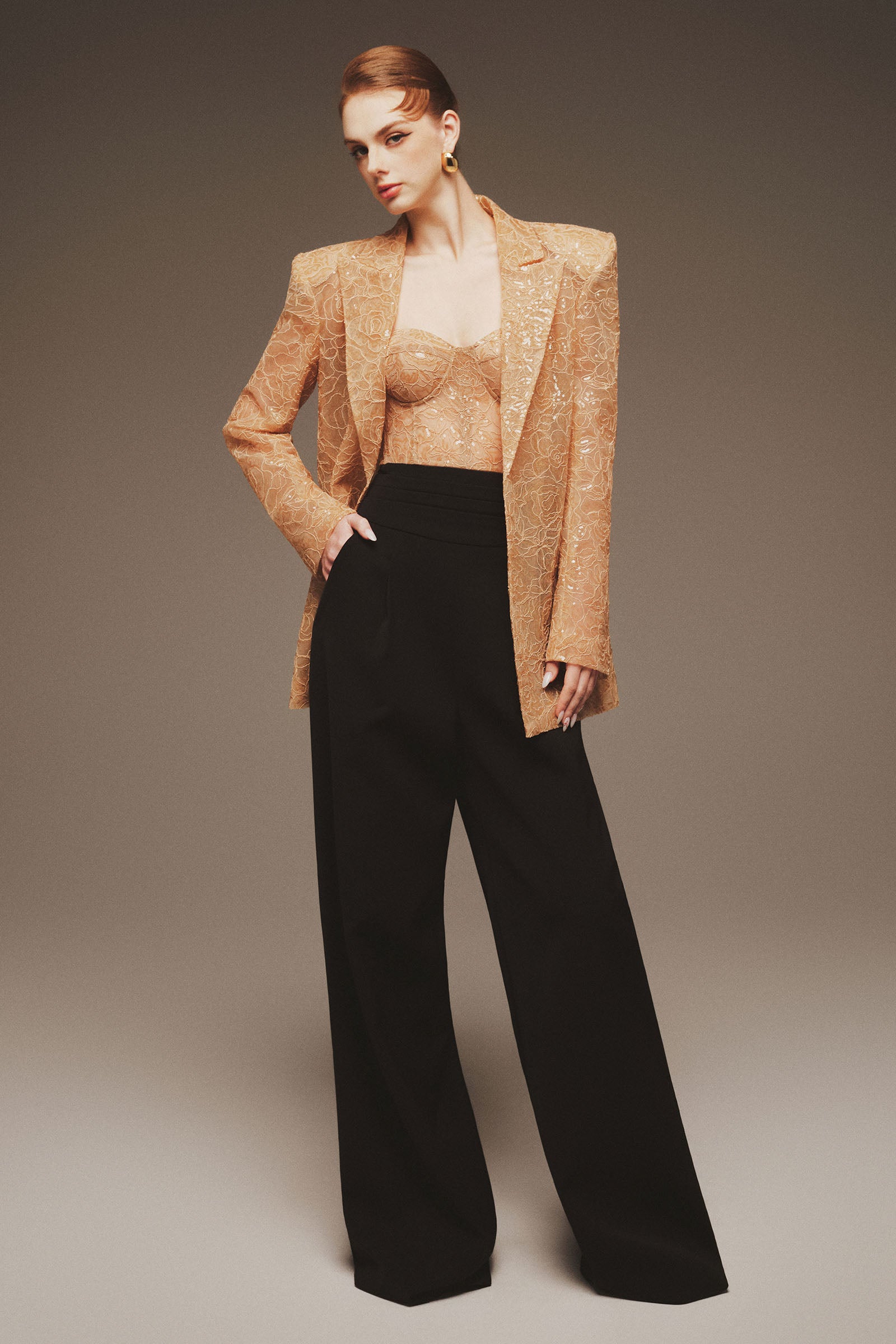 Kaelis Notch Neck Blazer
