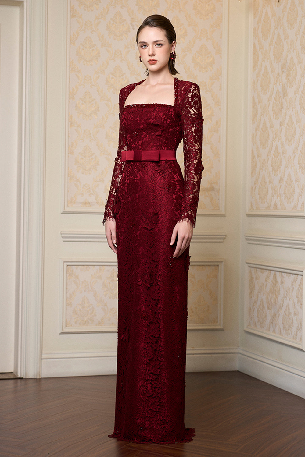 Étoile Trapeze Neck Maxi Dress