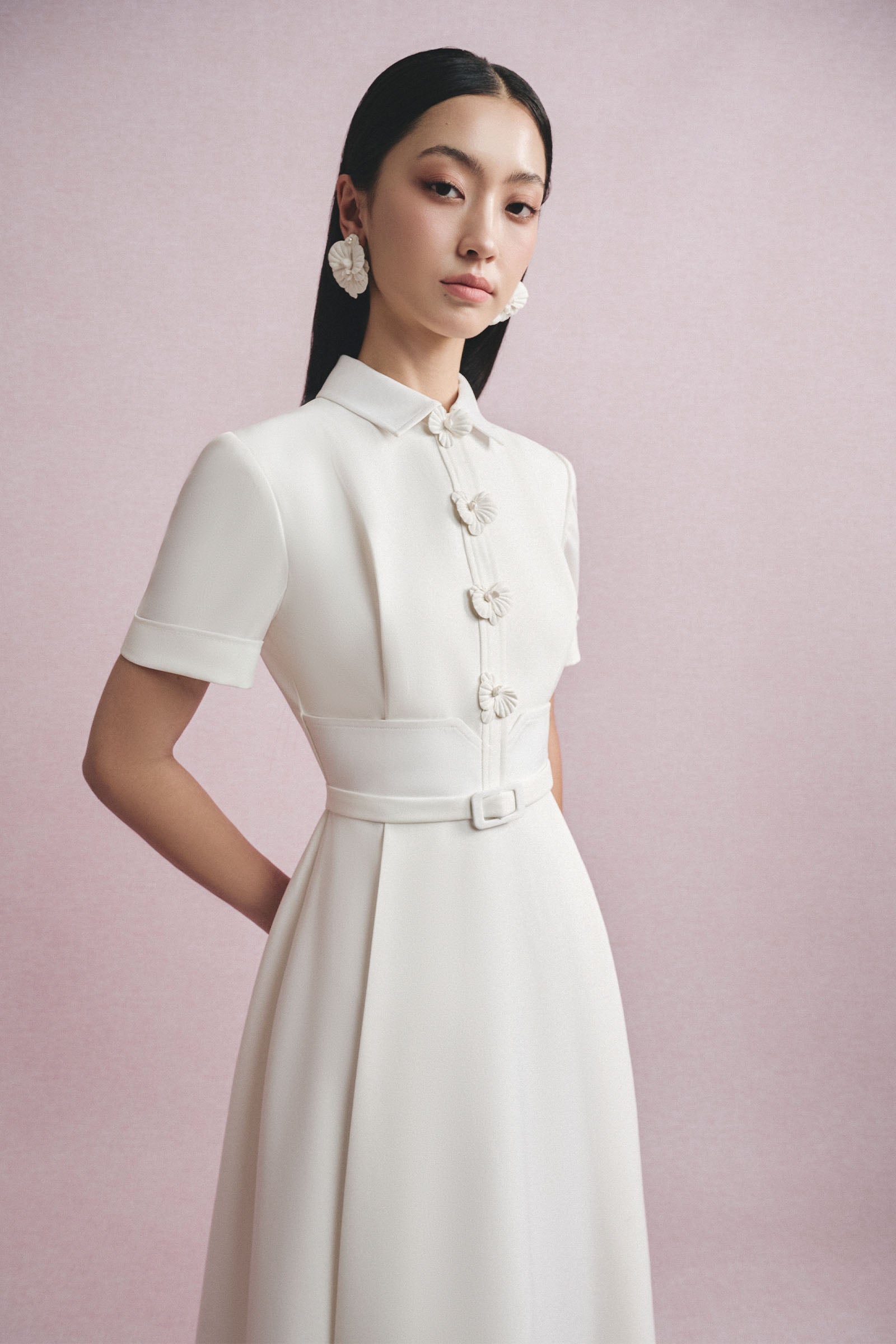 Autumn Collared Midi Dress