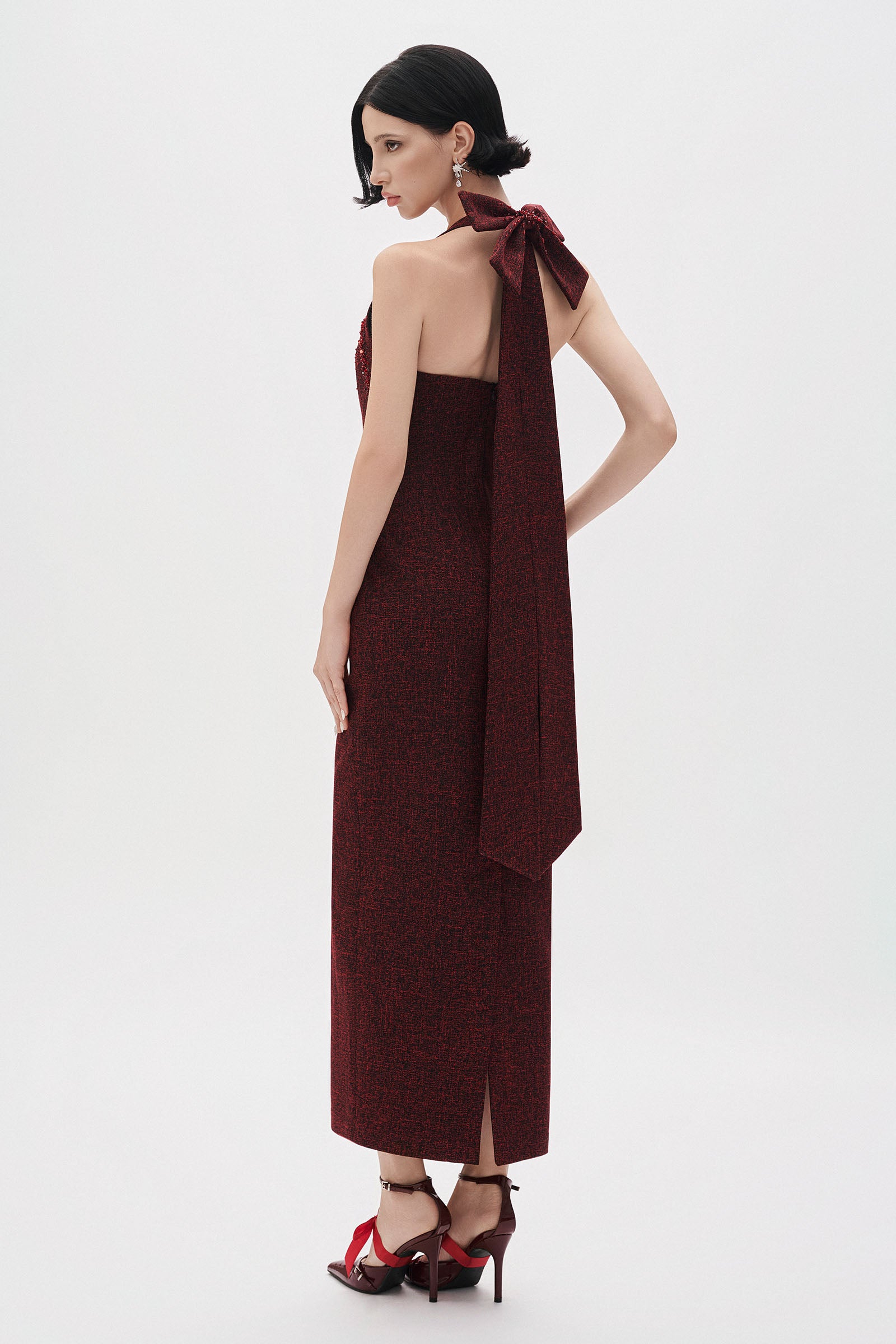 Scarlet Halter Maxi Dress