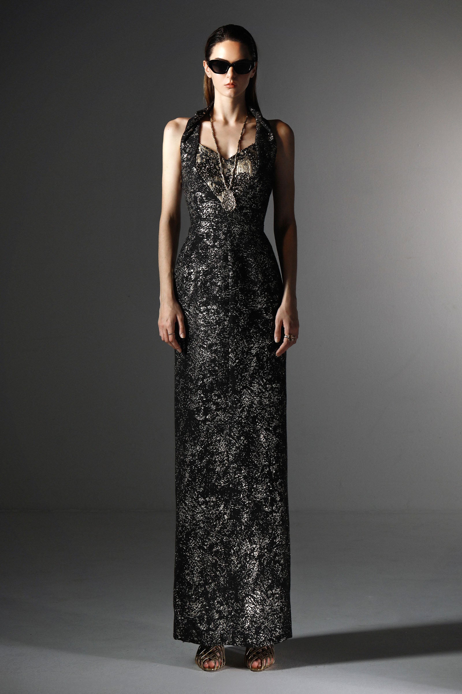 Molten V-Neck Maxi Dress