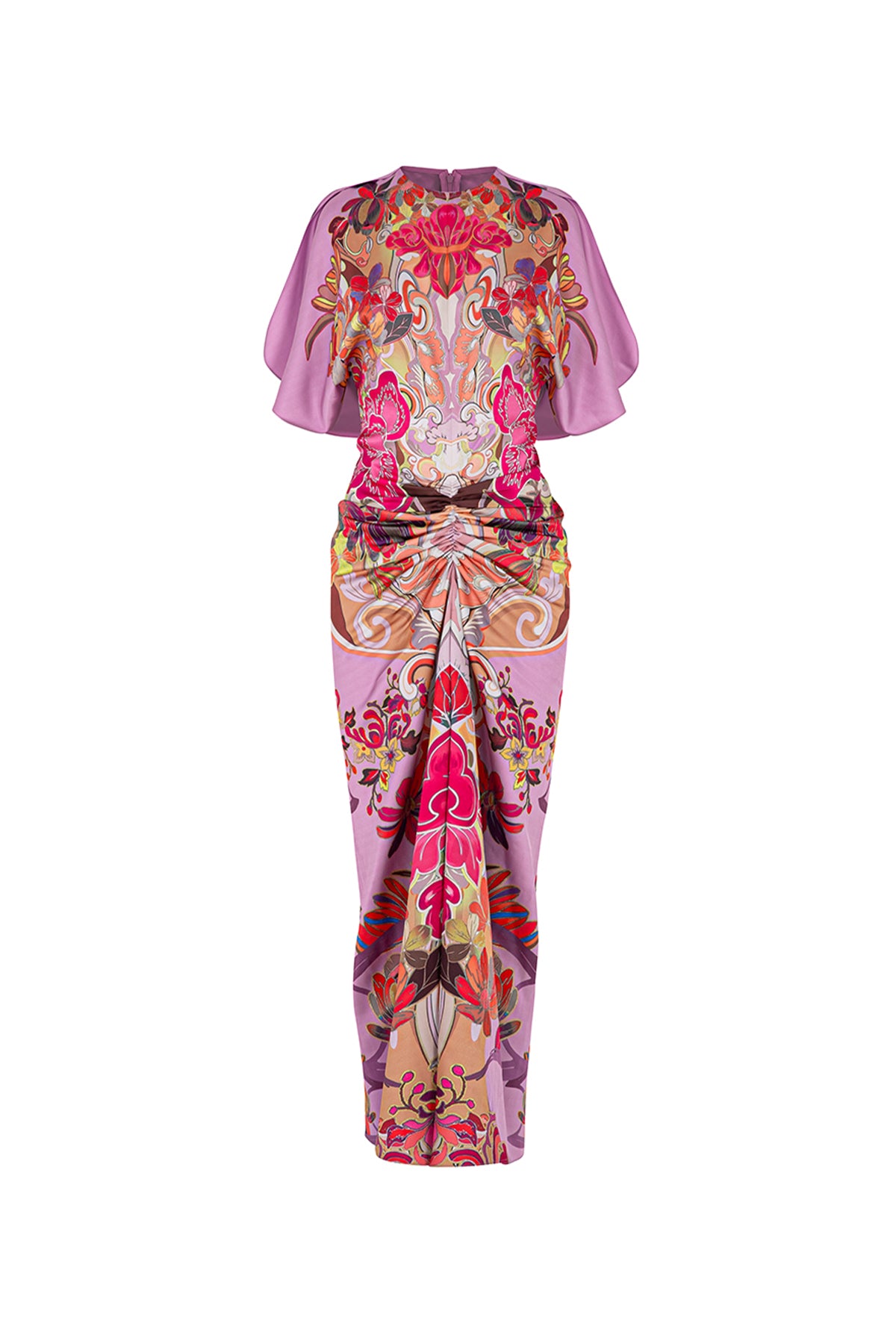 Indochine Ruched Midi Dress