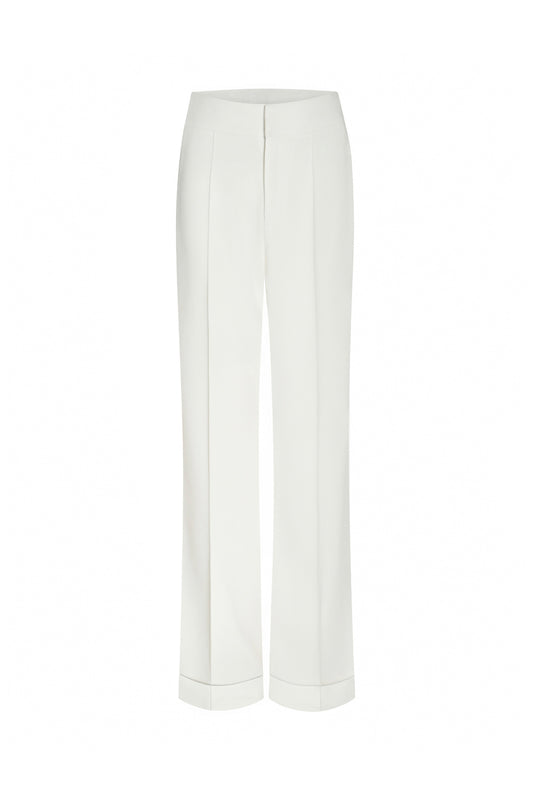 Bianca Straight Ribbed Twill Floor Length Pants