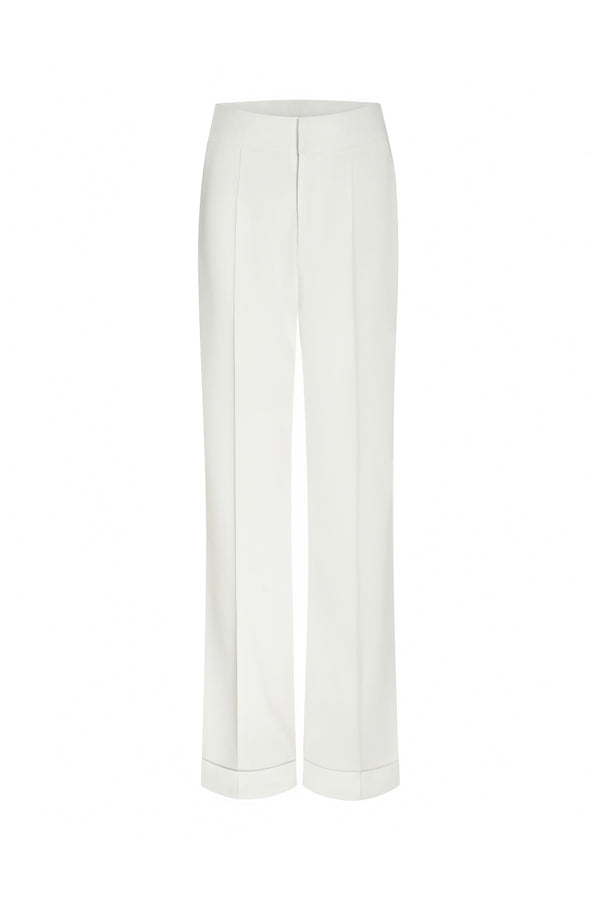 Bianca Straight Ribbed Twill Floor Length Pants