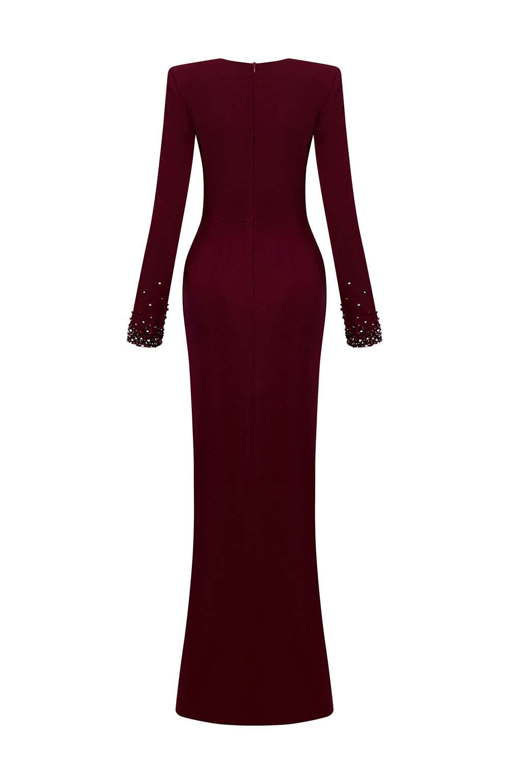 Orionis Sarong Cut-Out Silk Wool Floor Length Dress