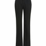 Josette Straight Side Pocket Crepe Floor Length Pants