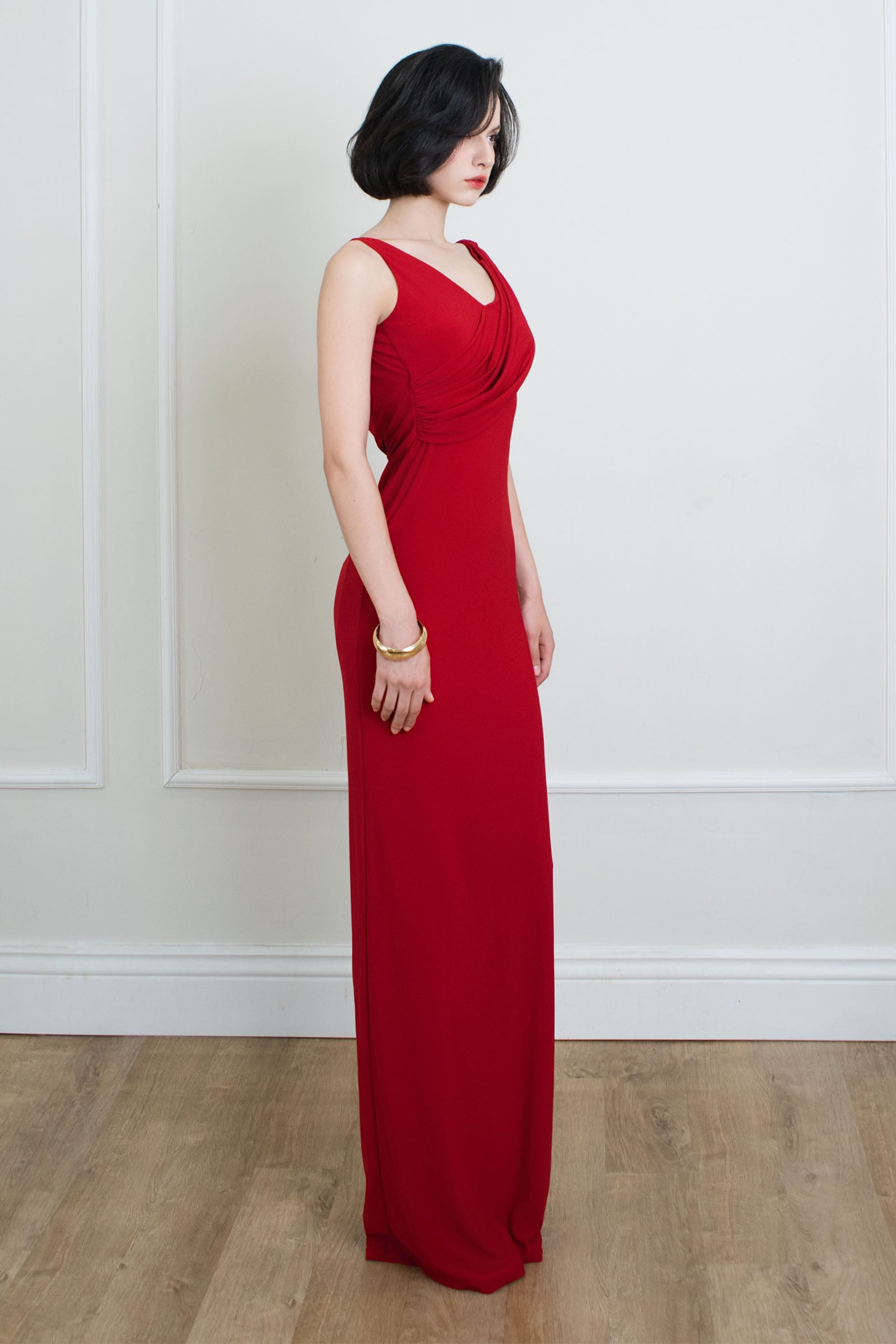 Rosea Draped Maxi Dress