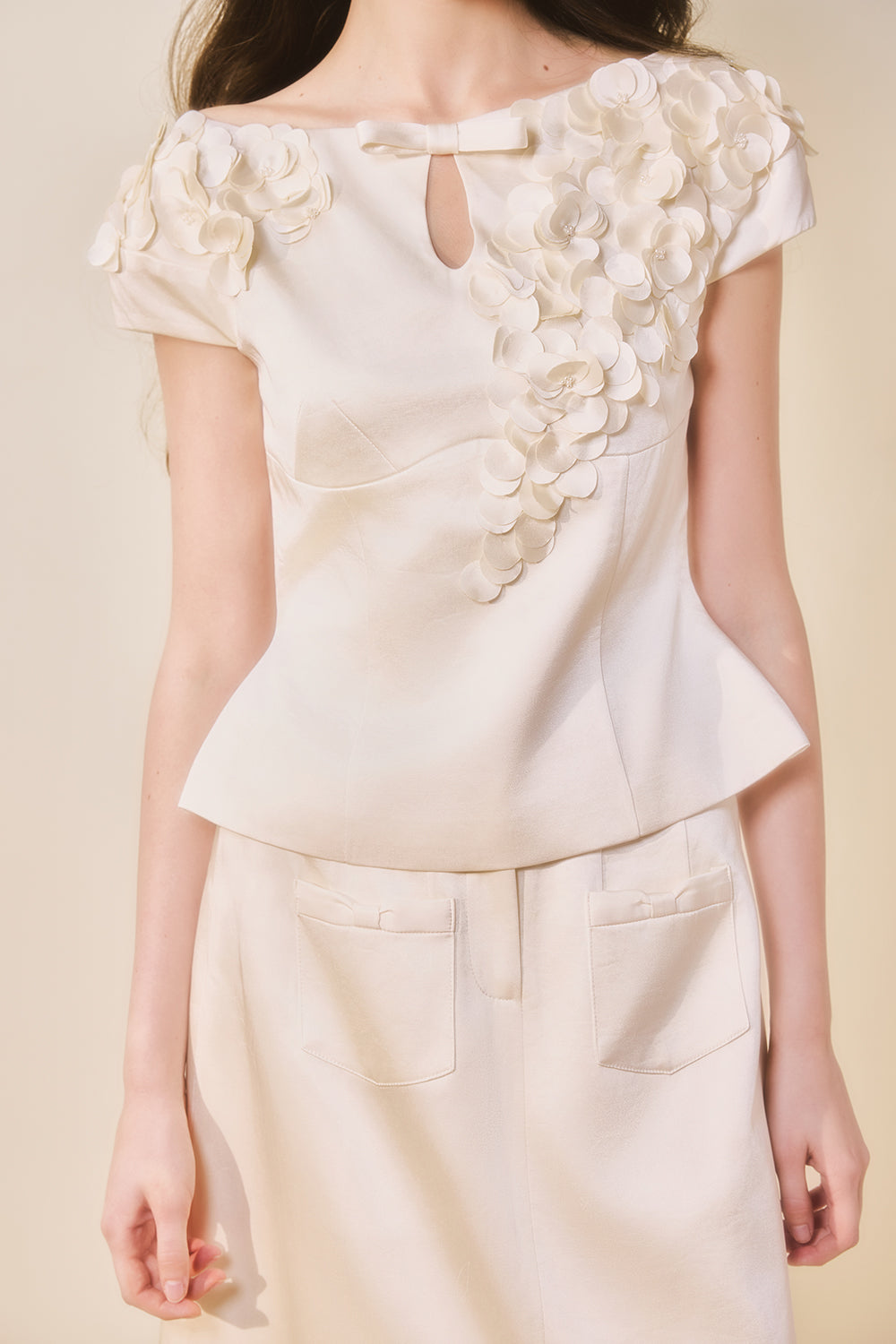 Olin Peplum Top