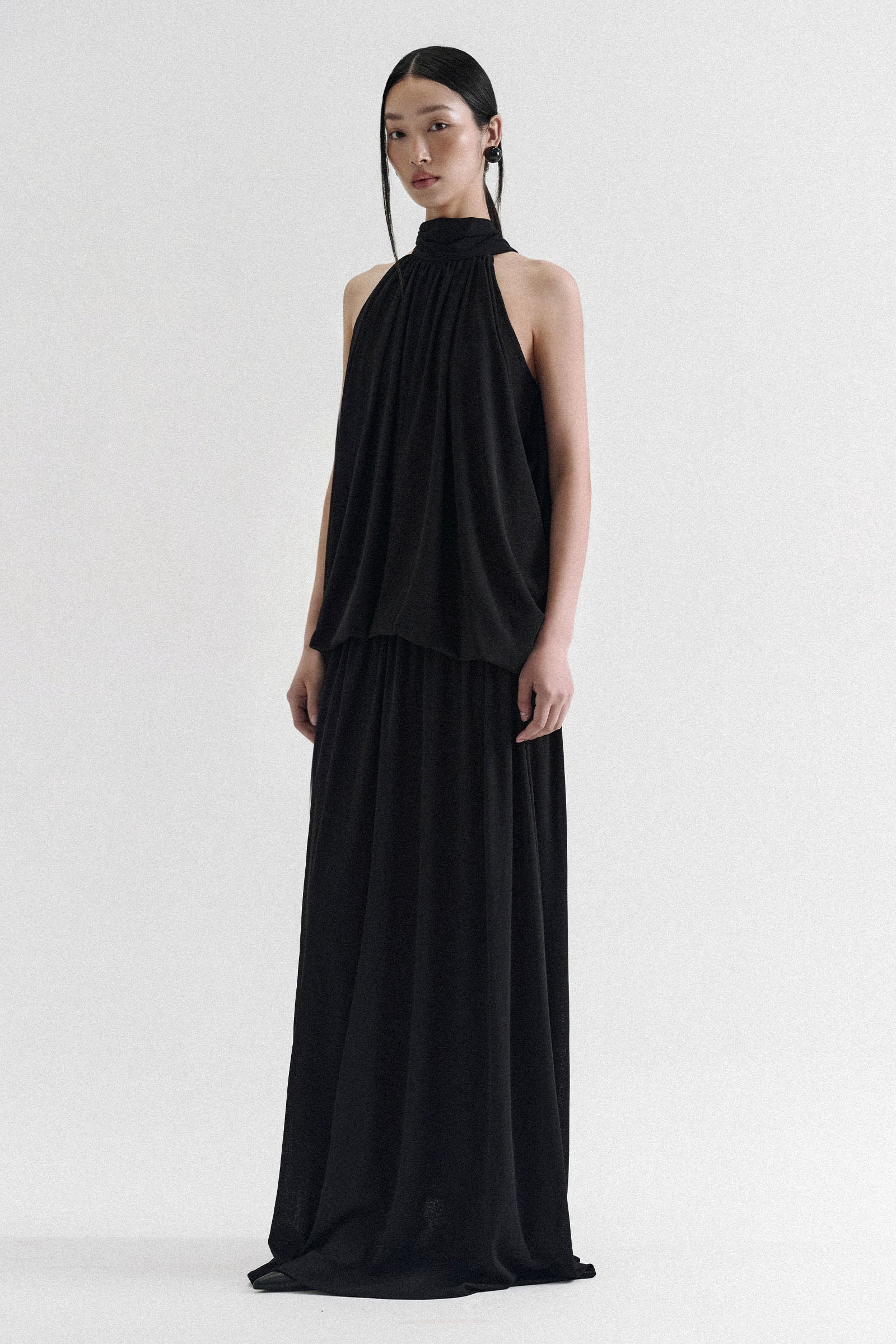 Denzel Halter Maxi Dress