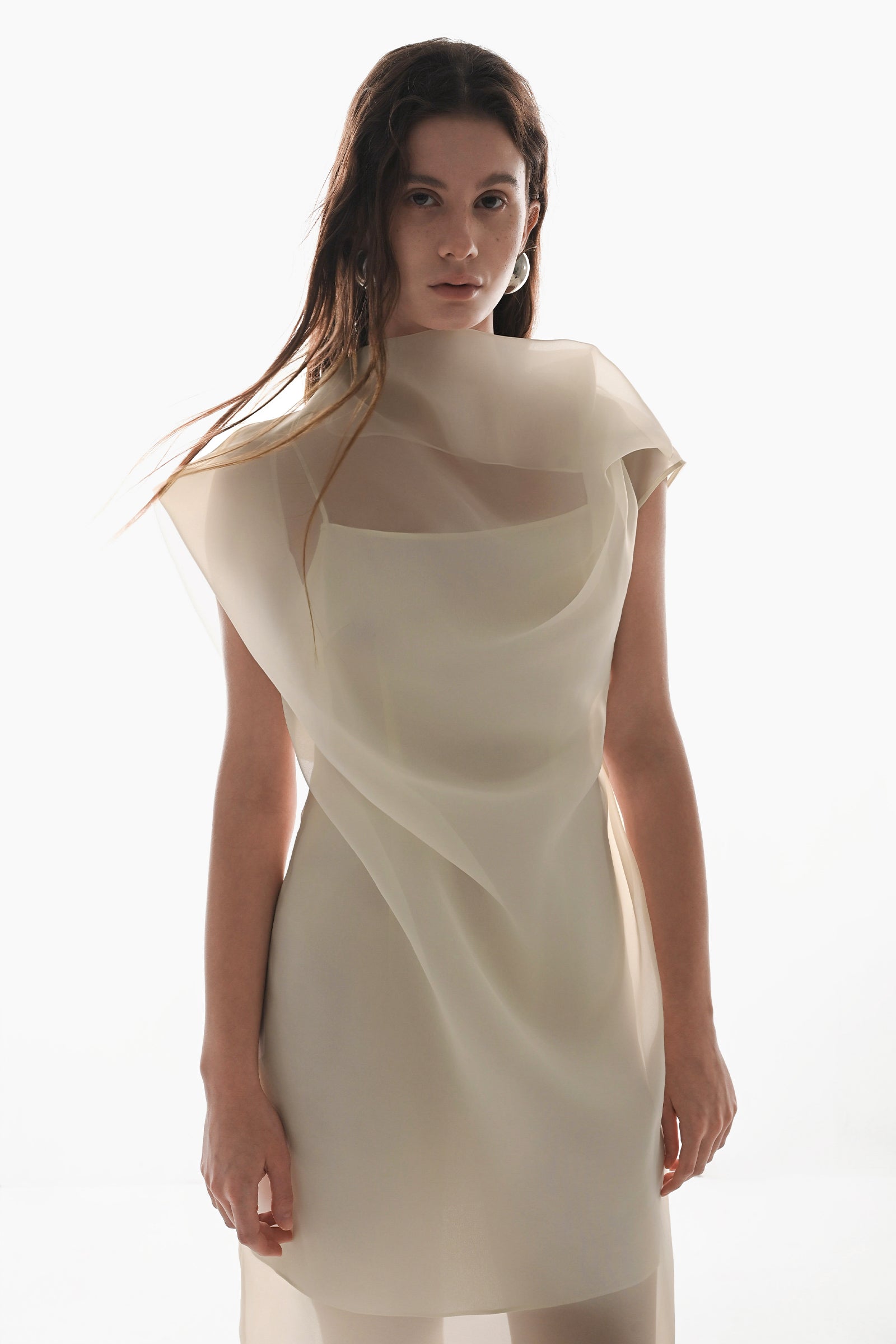 Lyn Cowl Draped Midi Dress