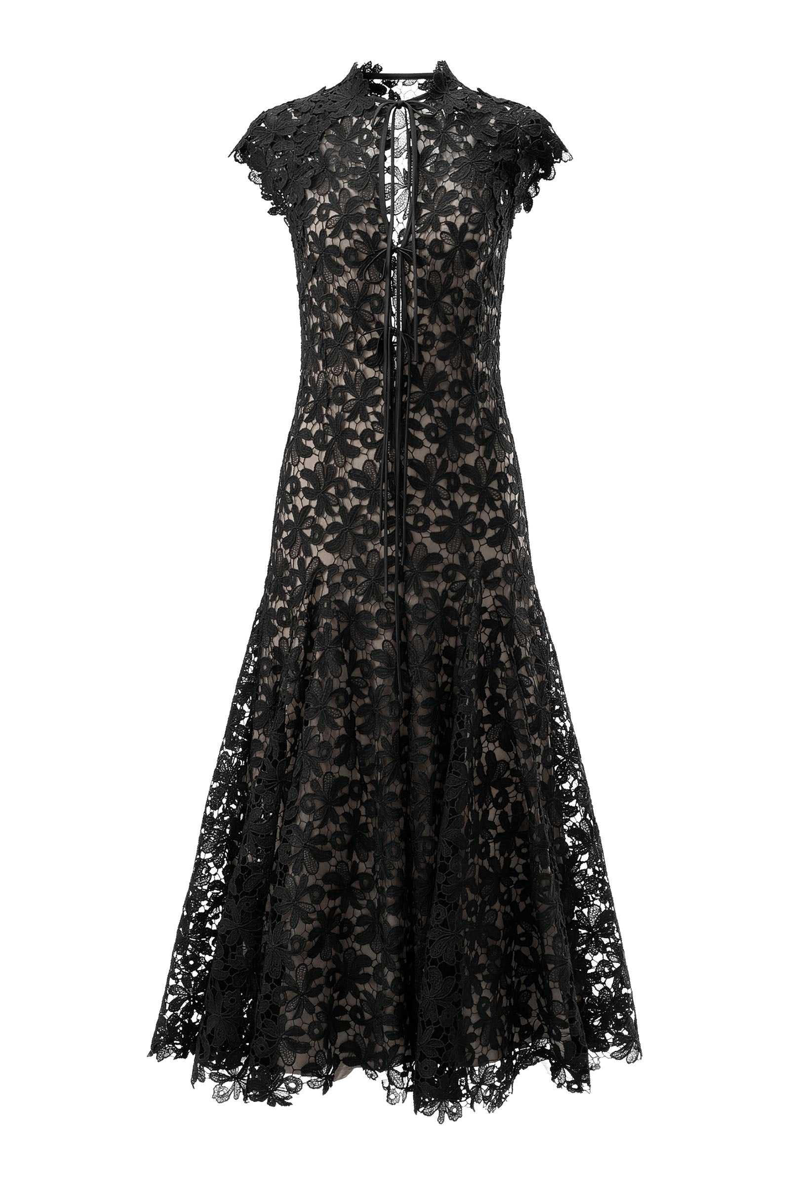 Seline Applique Midi Dress