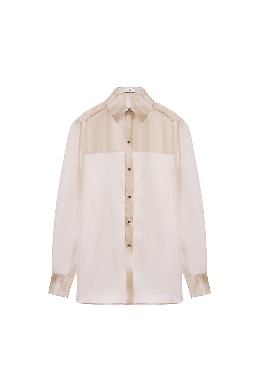 Colby Straight Collared Neck Organza Shirt
