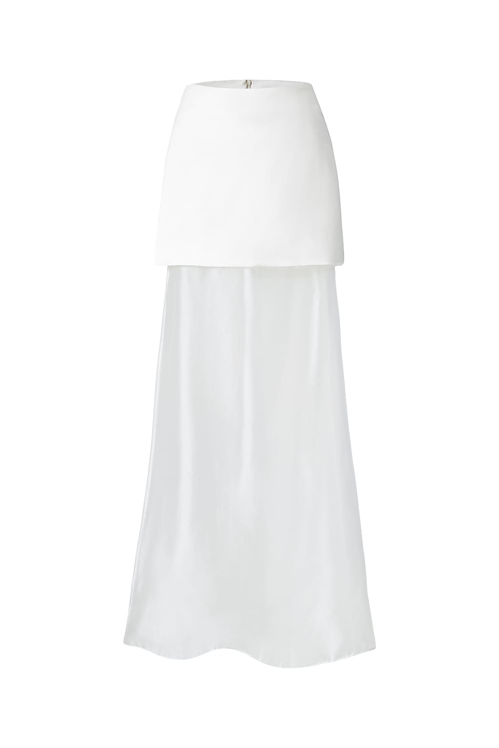 Elise A-line See-Through Silk Organza Maxi Skirt
