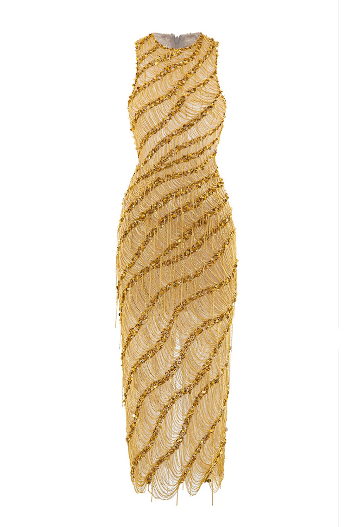 Radiance Fringe Midi Dress