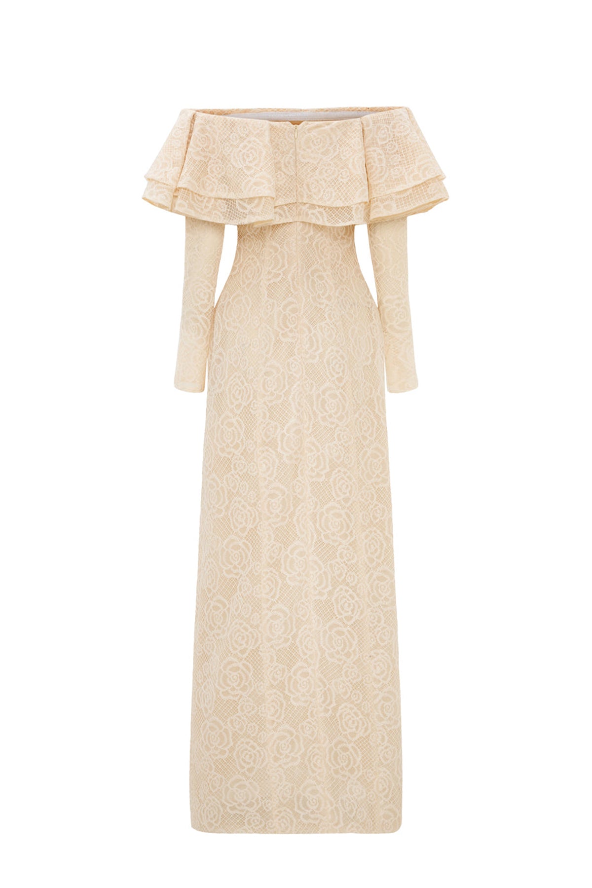 Roselle Off-Shoulder Ruffle Maxi Dress