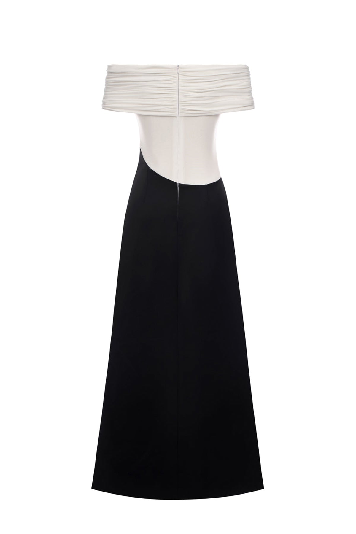 Silvera Off-Shoulder Gathering Maxi Dress