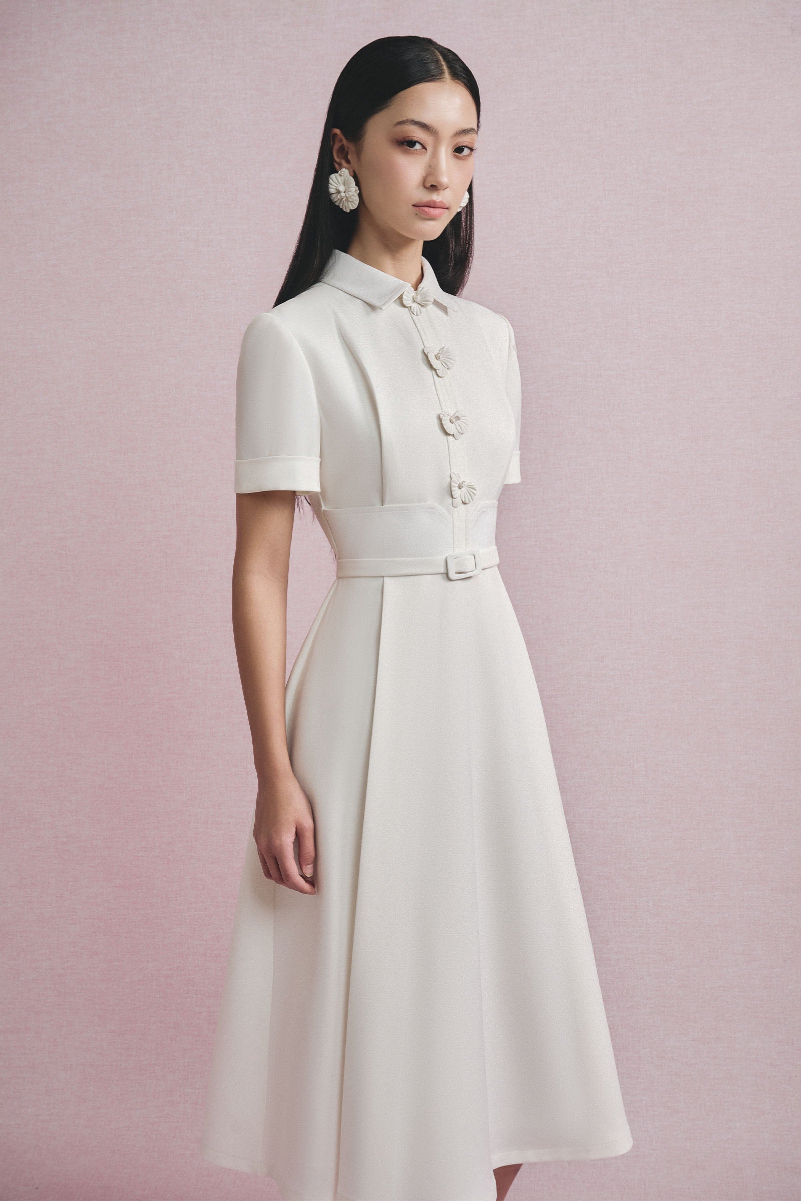 Autumn Collared Midi Dress